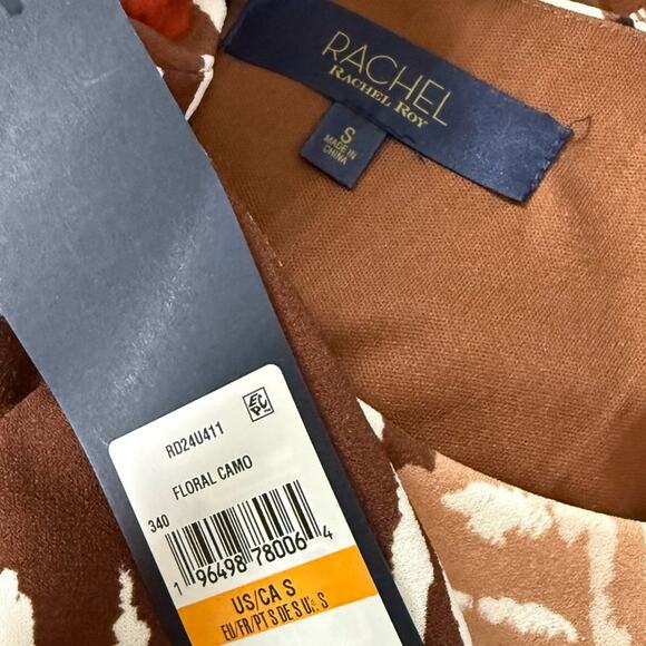 RACHEL Rachel Roy Women's Printed Mini Fit & Flare Dress Floral Camo Sz S NWT - Picture 7 of 9